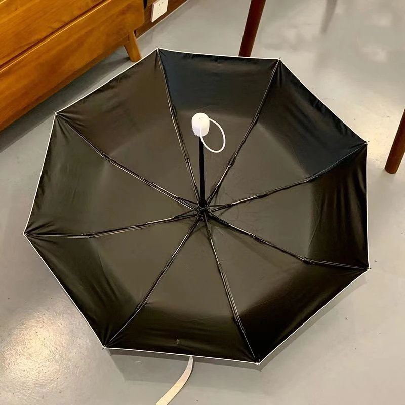 Parapluie existent Pliable et Portable à Trois Plis avec Colle Noire, décennie s de Couches Astronomiques, Rayons UV, 137