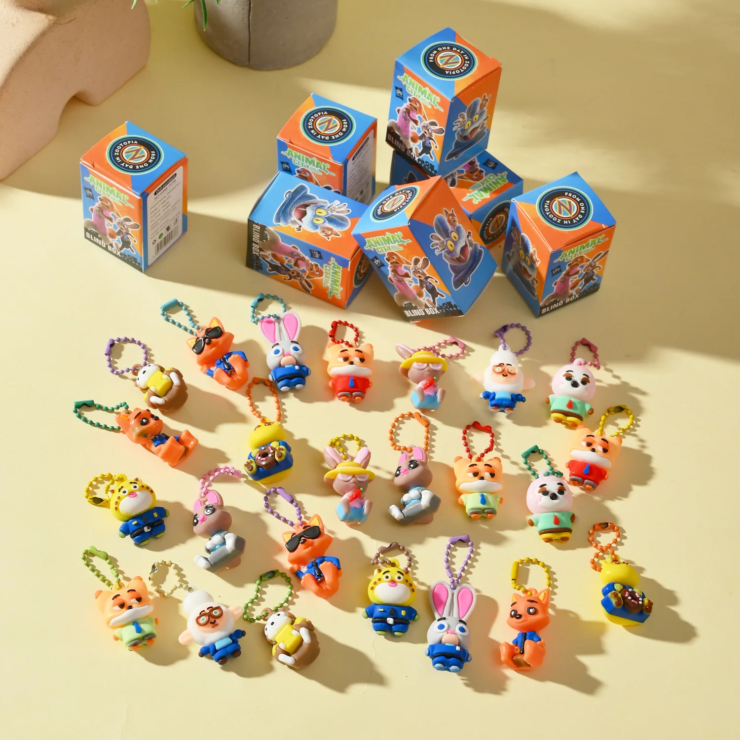 Disney Cartoon Zootopia Blind Box Nick Judy Characters Figure Toys Dolls Fans Children Birthday Christmas Gifts New 24pcs/Set