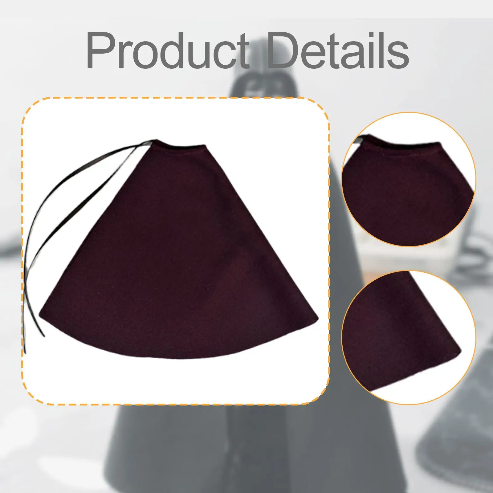 1:12 Action Figure Cape Mini Miniature เสื้อผ้าสําหรับ 6 ''ตัวเลขการกระทําชาย