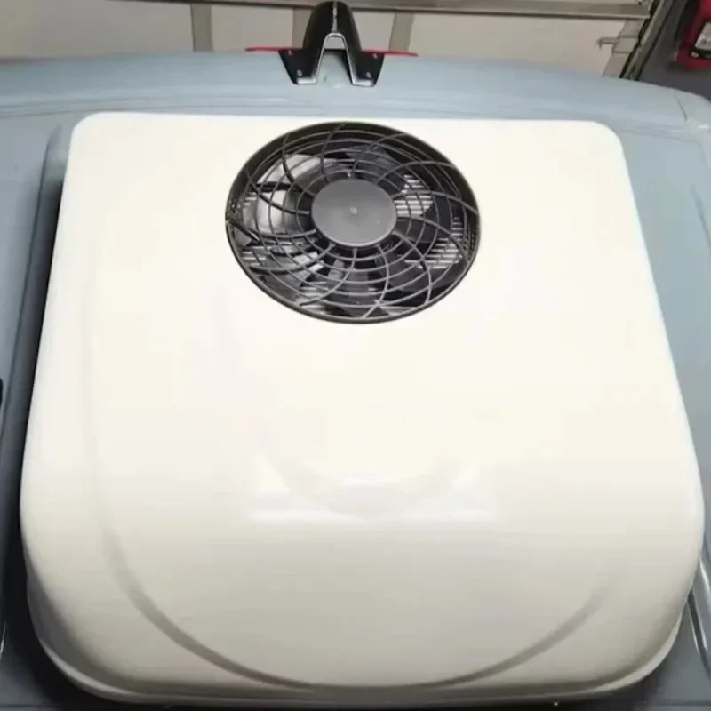 12V RV Rooftop Parking Cooler Air Conditioner for Car Truck 12volt 24/48V Electric Roof AC System Auto Parking Air Conditioning
