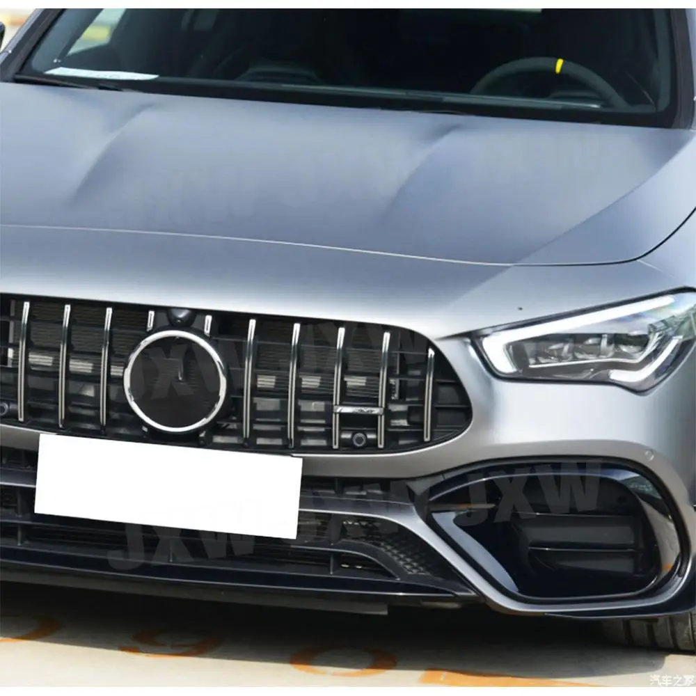 

Накладки-сплиттеры JCHEY ABS глянцевого черного цвета на передний бампер, воздухозаборники, дефлекторы для Mercedes-Benz W118 C118 CLA45 AMG 2020+