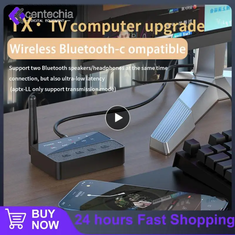 bluetooth-compatible 5.3 Adapter Premium Vehicle-mounted Convenience Convenient One To Two Functionality Mobile Compatibility