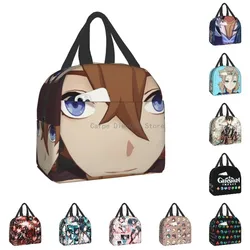 Tartaglia Childe Genshin Impact Sac à lunch isotherme pour femme, boîte à lunch isotherme pour enfants, sac de pique-nique pour l'école, sac isotherme pour jeu d'anime