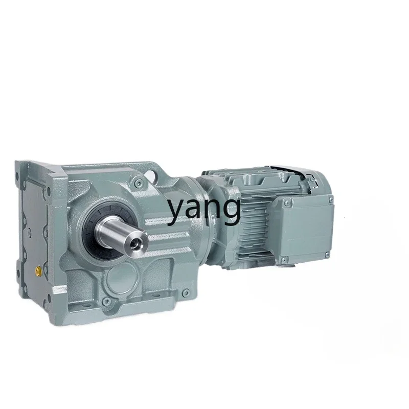 YJQ gearbox spiral bevel gear reducer motor