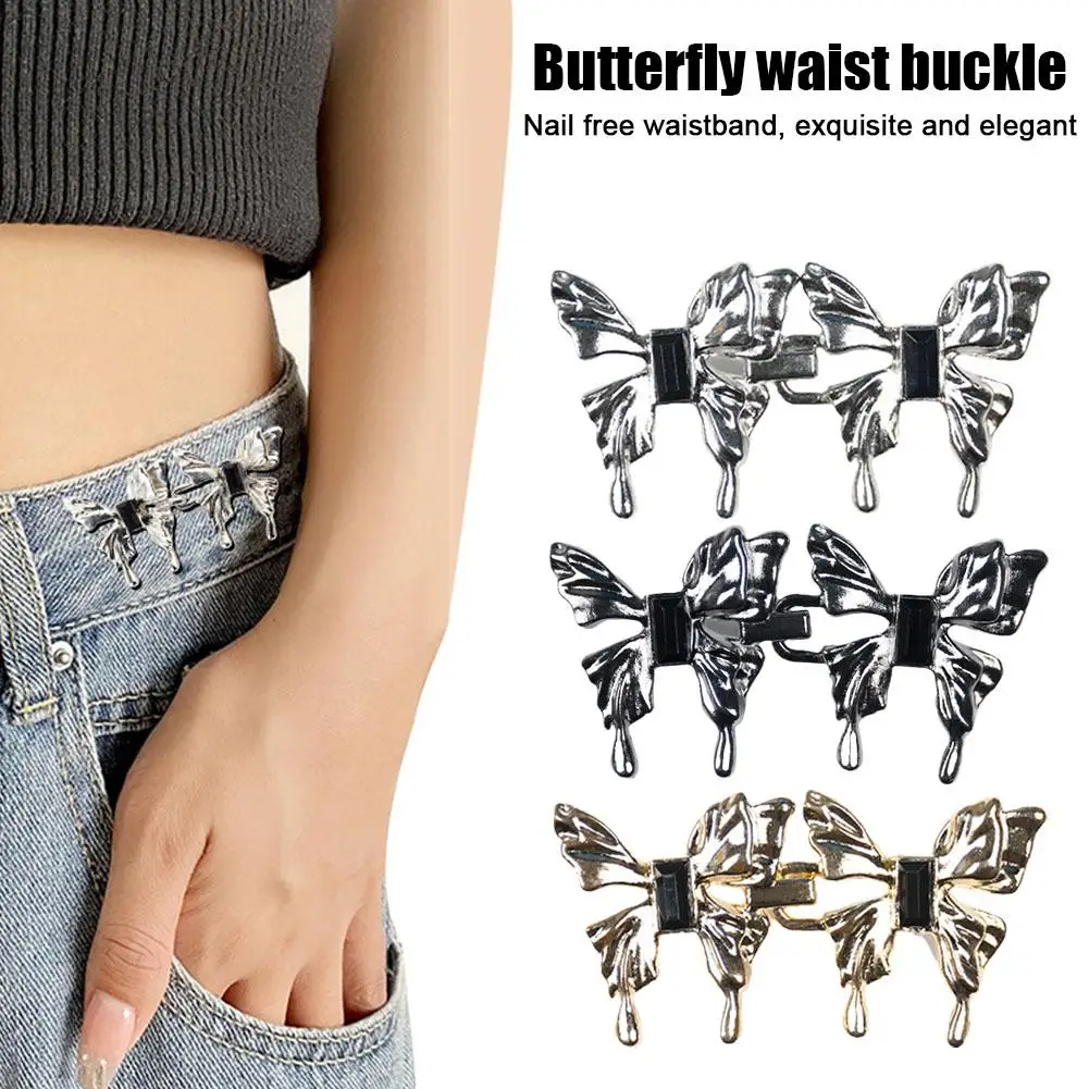 

Adjustable Waist Cinching Buckle Divine Fixed Pins Artifact Pants Waist Waist Closing Seamless Buckle Tightening U8i1