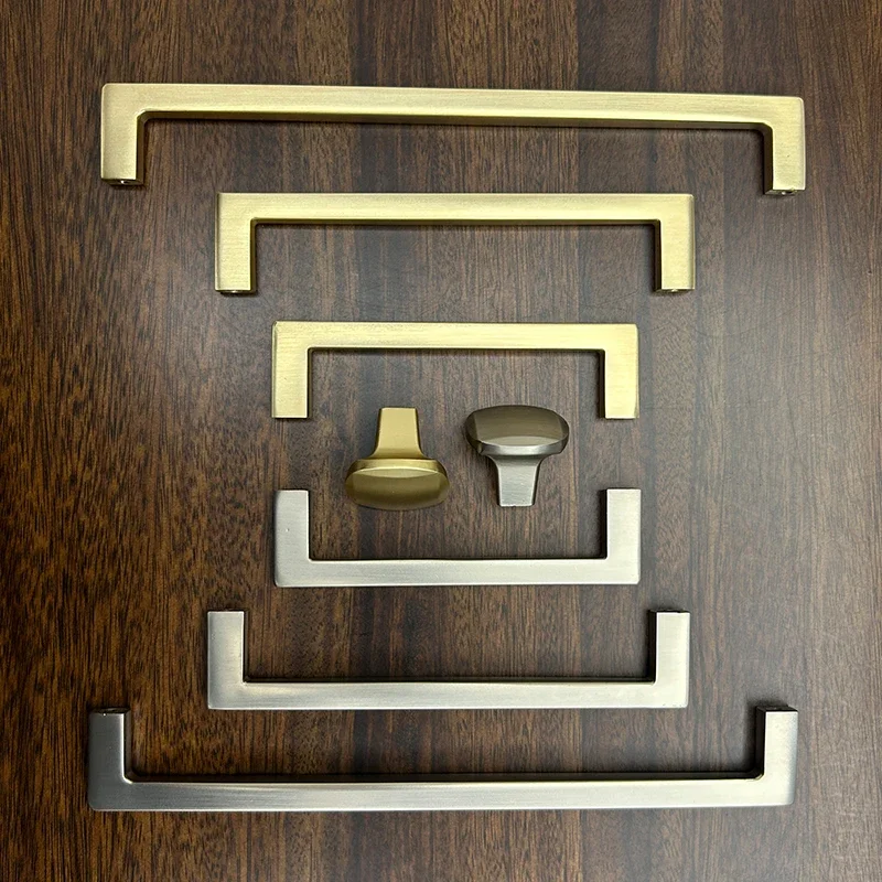 YM-tiradores dorados para puerta de armario  cocina, pomos  armario  almacenamiento, manija para muebles, artículo  coci