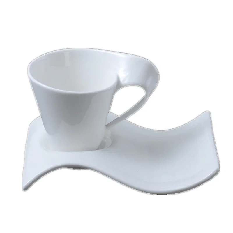 European Ceramic 200ml Coffee Cup Espresso Coffee Cup Home Mug Creative Couple Breakfast Cup Milk Cup 90ml Art Tea Cup Set