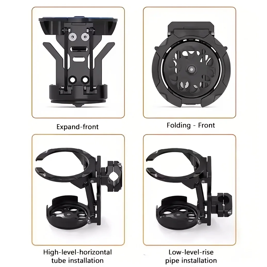 Universal Motorcycle Bike Cup Holder, Aluminum Alloy Water Bottle Cage, Secure Stable Easy Install for Most Drinks Cups