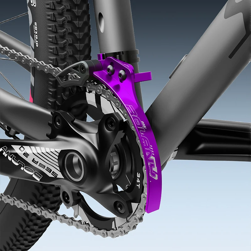 3-in-1 Bicycle Single Chainring Chain Stabilizer Guide Anti Drop Chain Protector Oil Guard for MTB Road Bike Protection Gear