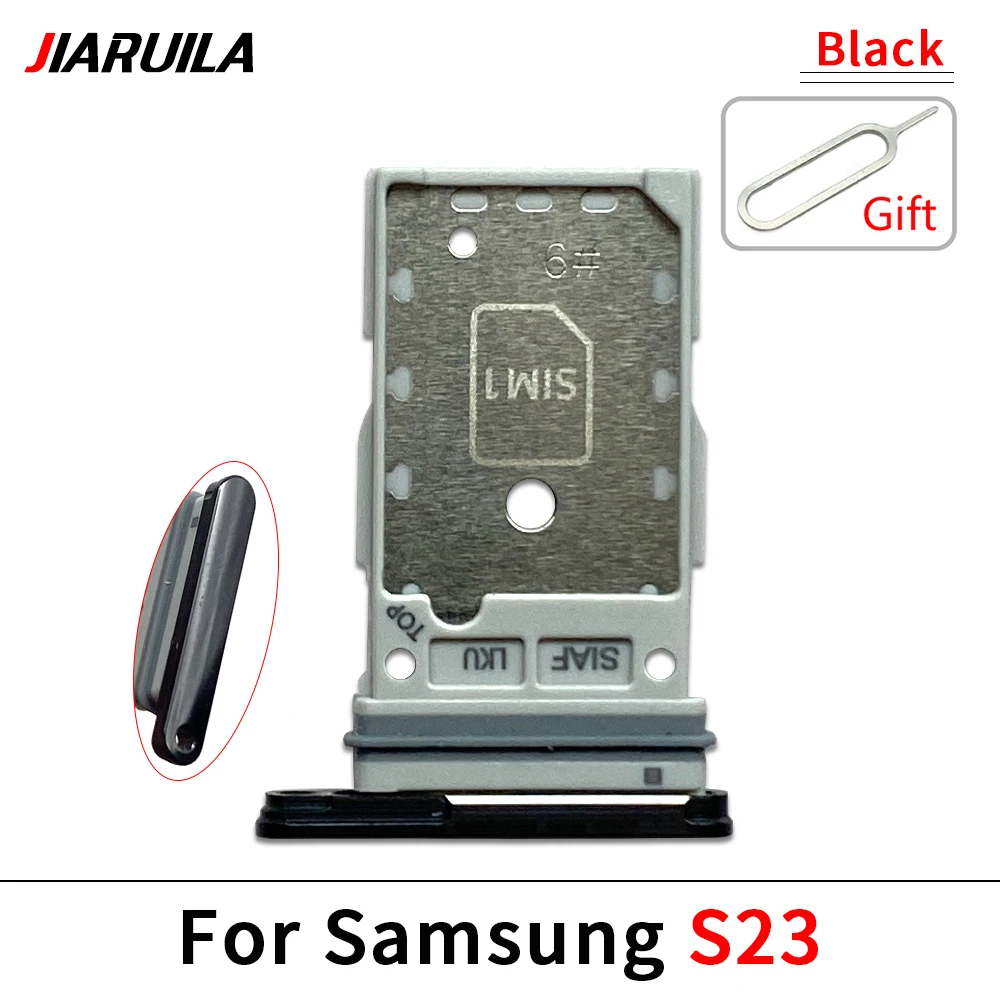 SIM Card Slot SD Card Tray Holder Adapter For Samsung S23 Plus Ultra G911 G918 G916