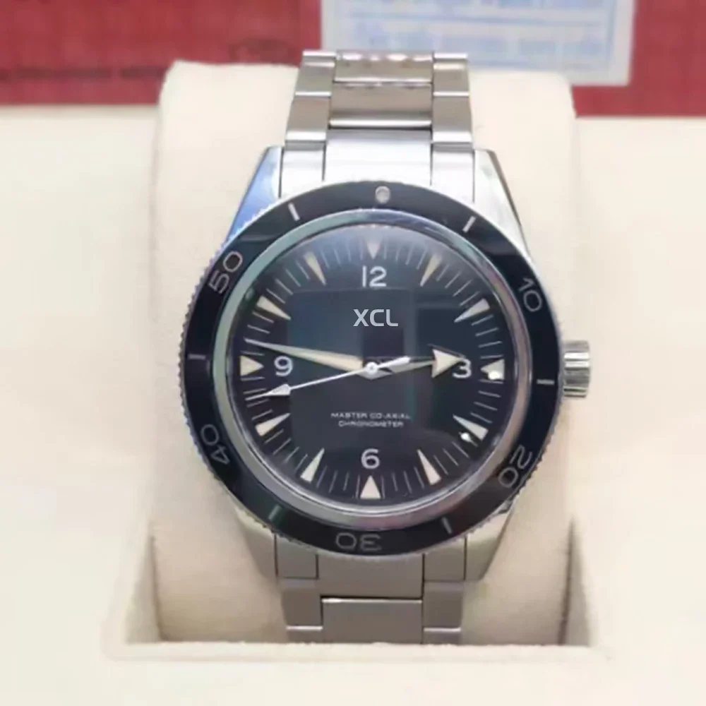 

2026Luxury Men's Automatic Mechanical Watch Ocean Steel Case 600 Black Blue Ceramic 007 Retro Mens Watches Relogio Masculino