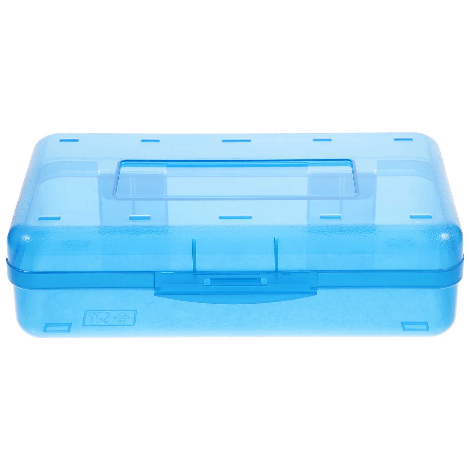 صندوق أقلام رصاص بلاستيكي شفاف حافظة صلبة متعددة الأغراض منظم للقرطاسية ومستحضرات التجميل والمفاتيح والمجوهرات خفيفة الوزن ومحمولة