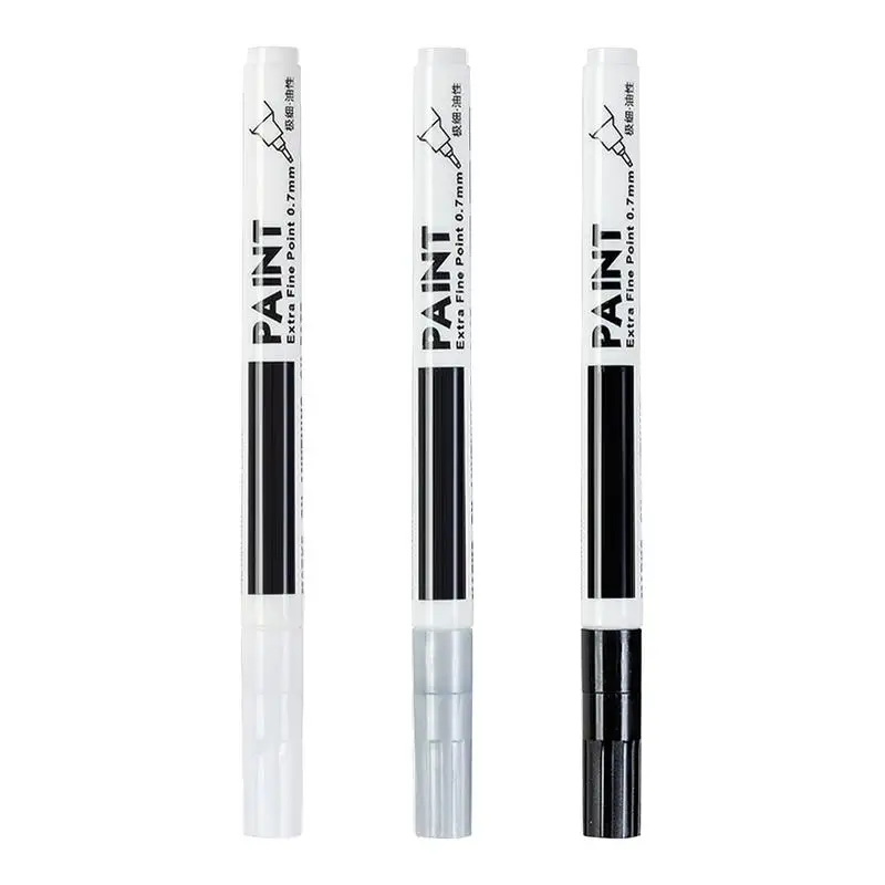 

Automotive Touchup Paint 3pcs Slim Auto Paint Pen For Automotive Rims Rim Protector Portable Wheel Scratch Repair Kit Wheel