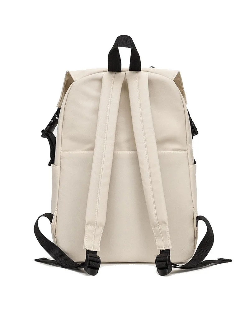 New solid color Oxford cloth backpack for women large capacity light and versatile junior high school student schoolbag