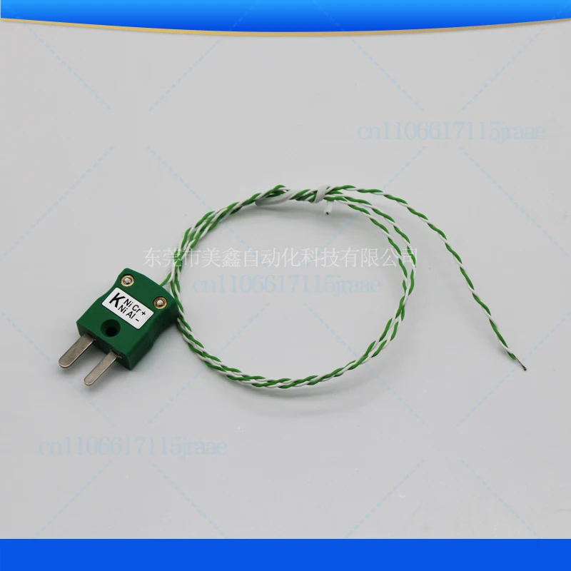 For K type green and white stranded teflon 2X0.3 UK DATAPAQ thermocouple assembly furnace temperature test line PA0210B