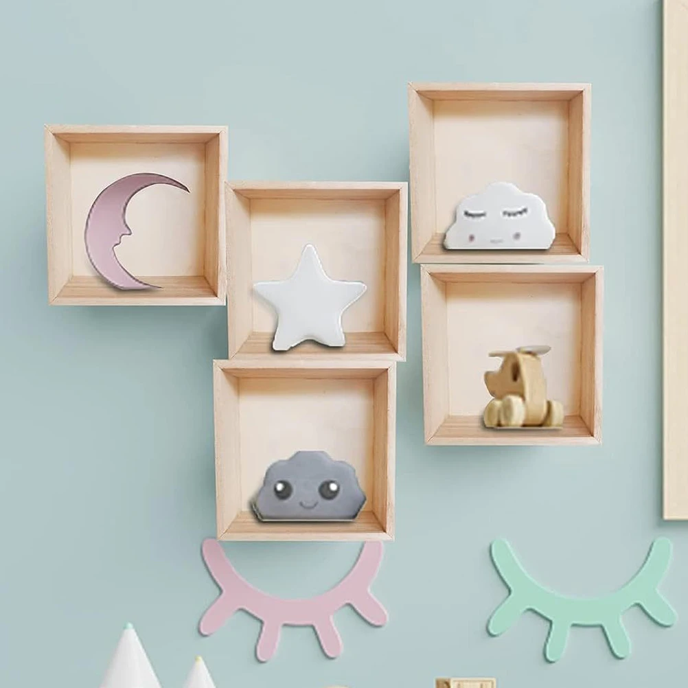 กล่องไม้ดิบ 5 ชิ้น สำหรับงาน DIY กล่องเก็บของขนาดเล็ก สำหรับใส่เครื่องประดับ งานฝีมือ ของตกแต่ง ของขวัญ อุปกรณ์งานฝีมือ