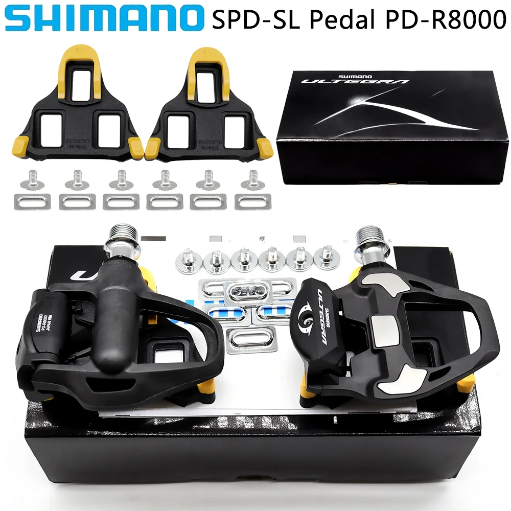 SHIMANO ​ULTEGRA SPD-SL Road Bike Pedal PD R8000 Carbon Fibre Single Sided Bicycle Pedal with SM-SH11 Cleats Original Parts