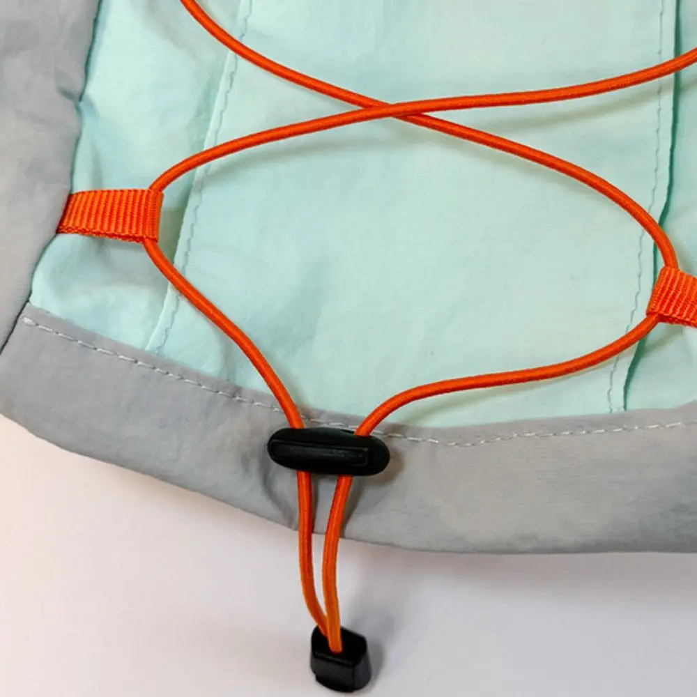 Zaino da esterno con coulisse in stile coreano Zaino sportivo in nylon da viaggio in tinta unita Borsa a tracolla da escursionismo impermeabile da donna
