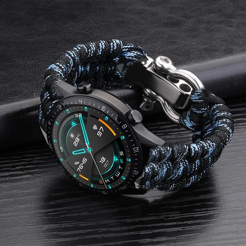 20mm 22mm 24mm Weben Nylon Sport Uhrenarmband für Männer Frauen Universal Uhrenarmband Armband Zubehör mit Werkzeug – Detail 12