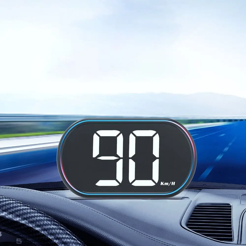 KMH/MPH GPS Car Digital Speedometer Versatile Compatibility Universal HUD Car Head Up Display Plastic Plug&Play