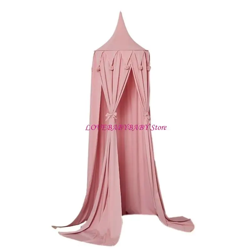 Dekorasi kamar pembibitan anak -anak bulat mainkan tenda kubah tahan lama untuk anak 4xbc