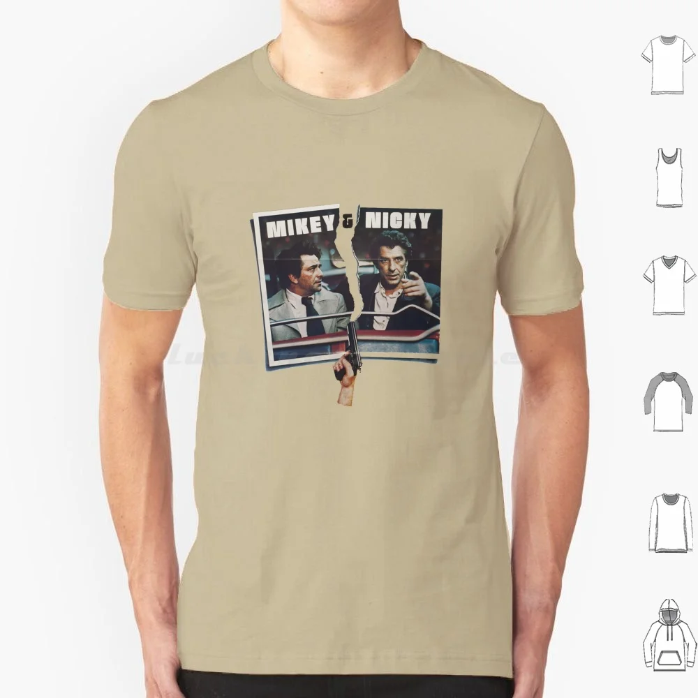 Футболка Mikey And Nicky (1976), 6xl, хлопковая крутая футболка, Джон кассеты элаин Мэй Питер Фалк майки и Nicky 70s кинотеатр колобо