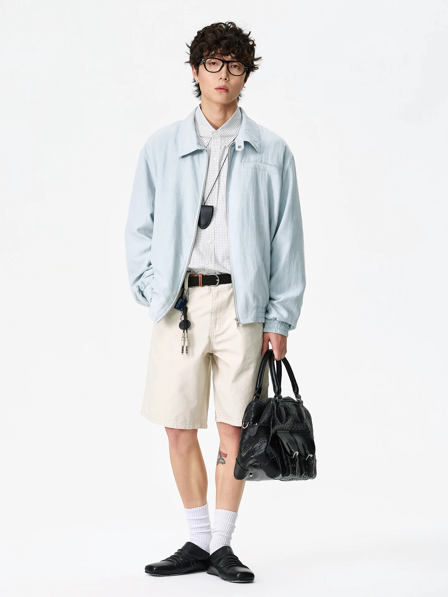 

American Retro Pure Color Simple Double Zipper Collar Jaet Men's Spring New Couple Casual Outerwear Youth Faion Loose Fit