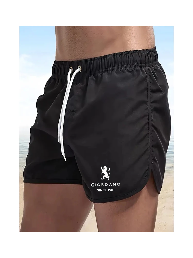 

Quick Drying Mens Beach Shorts Printed Trend Man Swimwear Shorts Casual Jogging Sweatpants Surf Sports Shorts Summer Swim Trunks