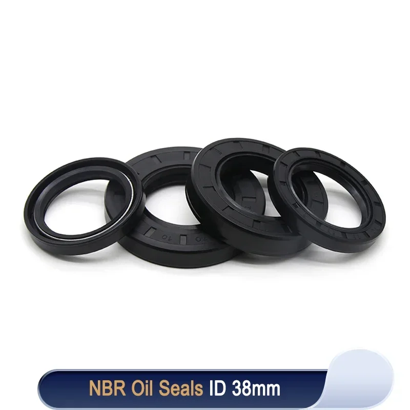 NBR Oil Seal ID 38mm TC-38*48/50/52/54/55/56/58/60/62/65/70/72/75*7/8/10/12mm Nitrile Rubber Shaft Double Lip Oil Seals Gasket