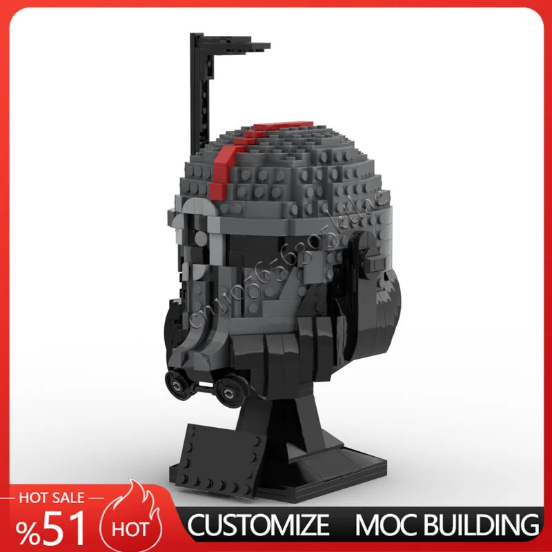 Nowy zestaw 670 elementów Star Plan MOC Hełm Crosshair MOC Model Statku Kosmicznego Model Bitewny DIY Klocki Konstrukcyjne Edukacyjny Model do Składania Zabawki