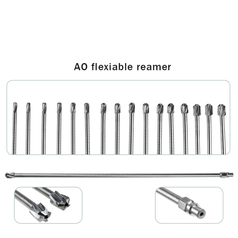 Elastyczny rozwiertak AO Intramedullary Nail Cannulated Soft Drill Bit Instrument ortopedyczny dla zwierząt domowych