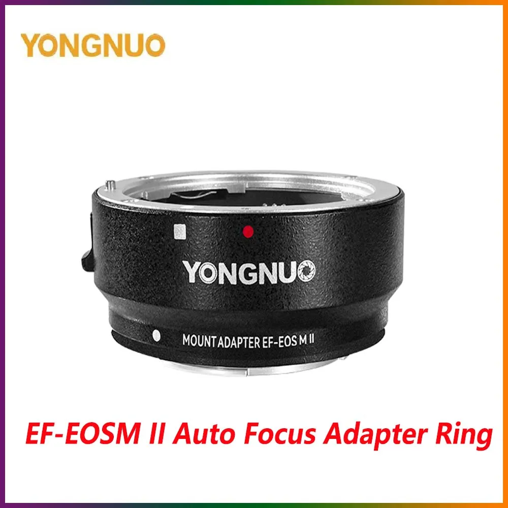 

YONGNUO EF-EOSM II Auto Focus Adapter Ring for Sony EF/EF-S Mount lens To Canon EOS-M mount camera M5/M6