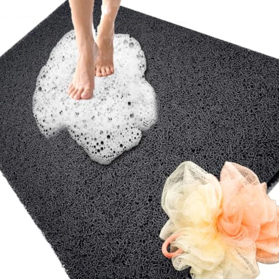 

Противоскользящие коврики для душа для пожилых людей 24x47 дюймов, увеличенные, из люфы, для ванной и душа