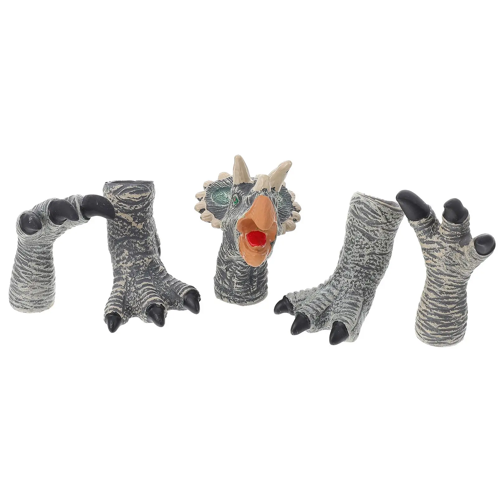 Dinosaur Finger Puppet Interactive Claw Toy Hand Role Play Performance Gloves Dinosaurs