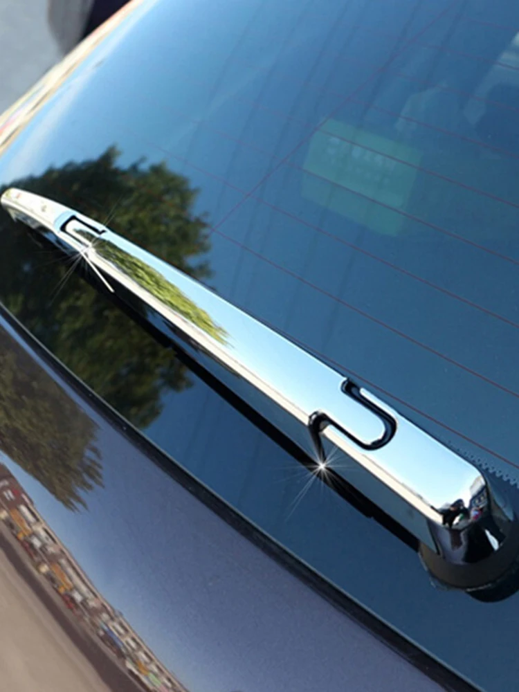 Dla Peugeot 2008 2014-2017 ABS Chrome tylna wycieraczka taśmy osłona zabezpieczająca obejmuje wykończenie ramy akcesoria Car Styling 3 sztuk — zdjęcie 2