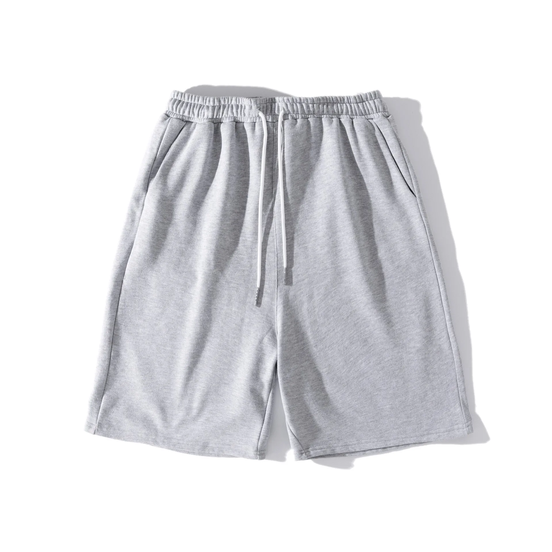 Kids Athletic Performance Gym Workout Shorts With Pockets Solid Summer Training Running Jogger Beach Pants Loose Drawstring