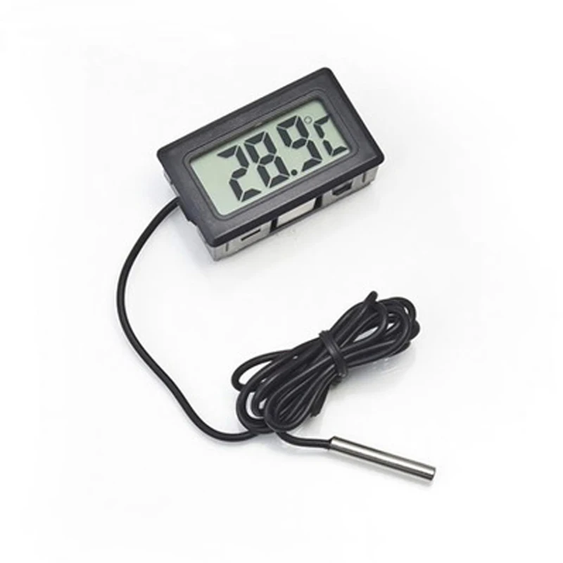 Mini digital lcd termômetro-50 sensor sensor termômetro de 110 graus com sonda à prova dwaterproof água para householde tanque de água geladeira