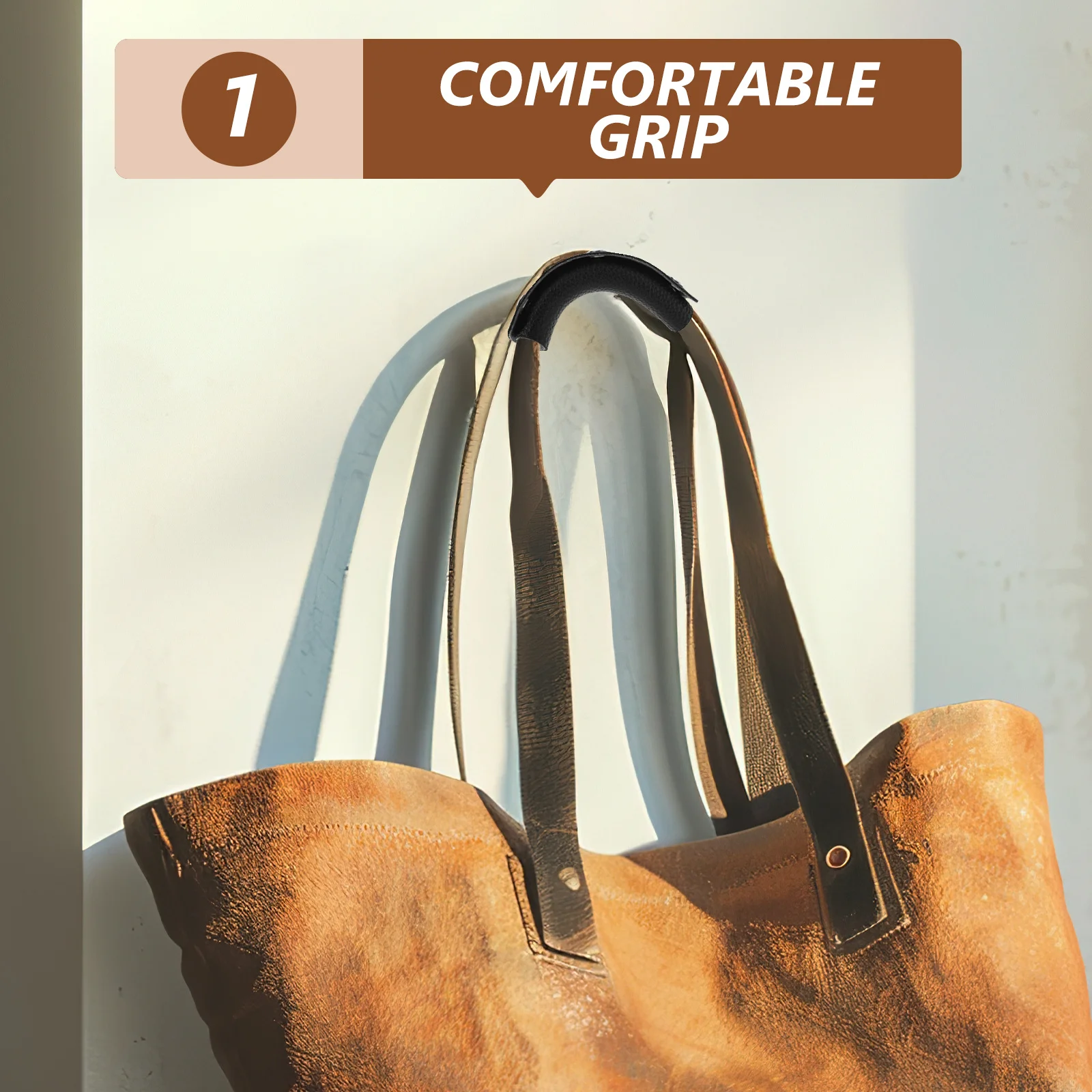 

2pcs Pu Luggage Wrap Bag Cover Protector For Suitcase Handbag Grip Cover Handbag Travel Bag Handle Grip Sleeve