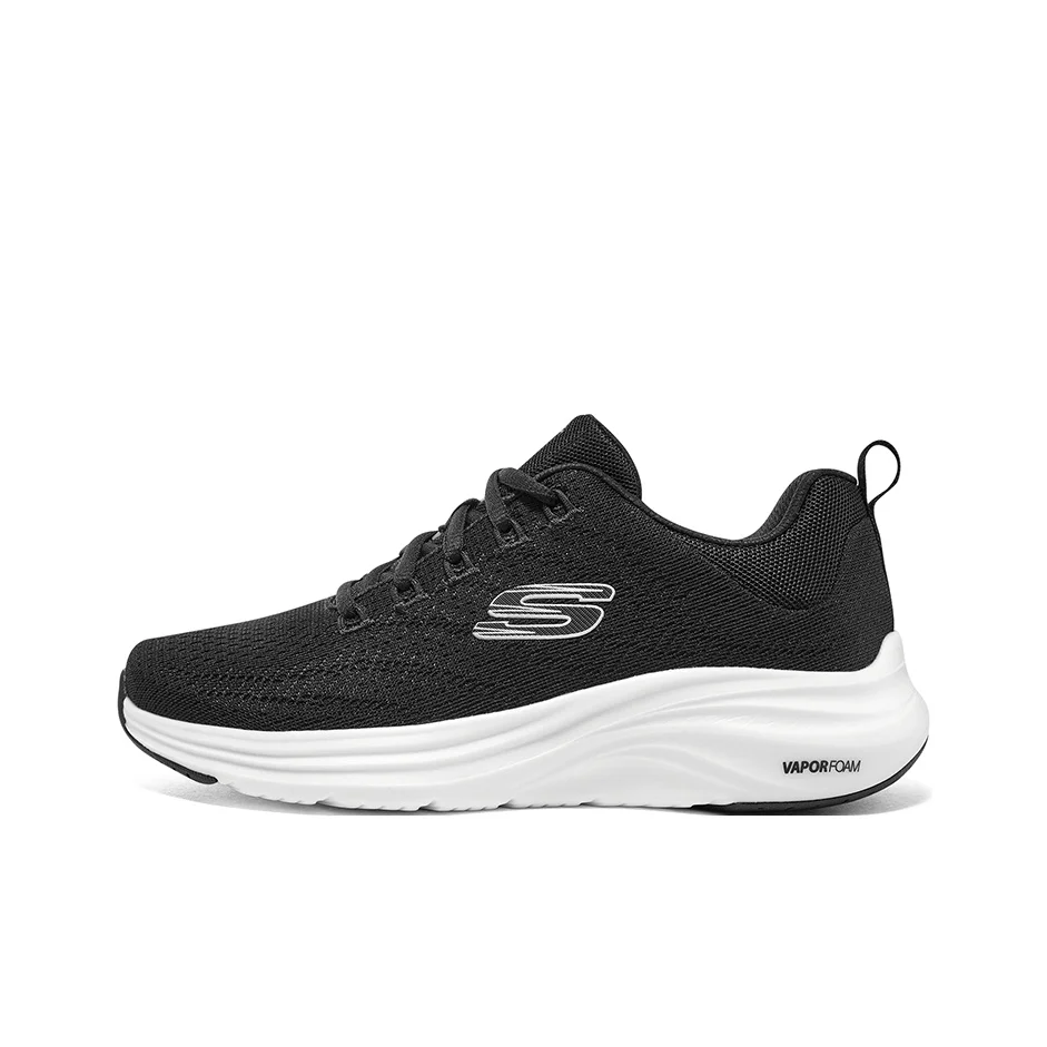Skechers Vapor Foam Casual Shoes Women's Low Top Black White 150022-BKW