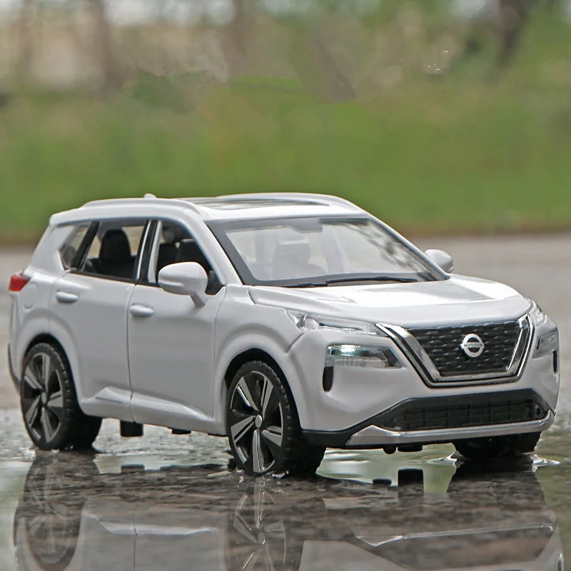 

1:32 X-TRAIL SUV, модель автомобиля из сплава, литье под давлением, металлические внедорожники, модель автомобиля, имитация звука и света, коллекция, детский подарок