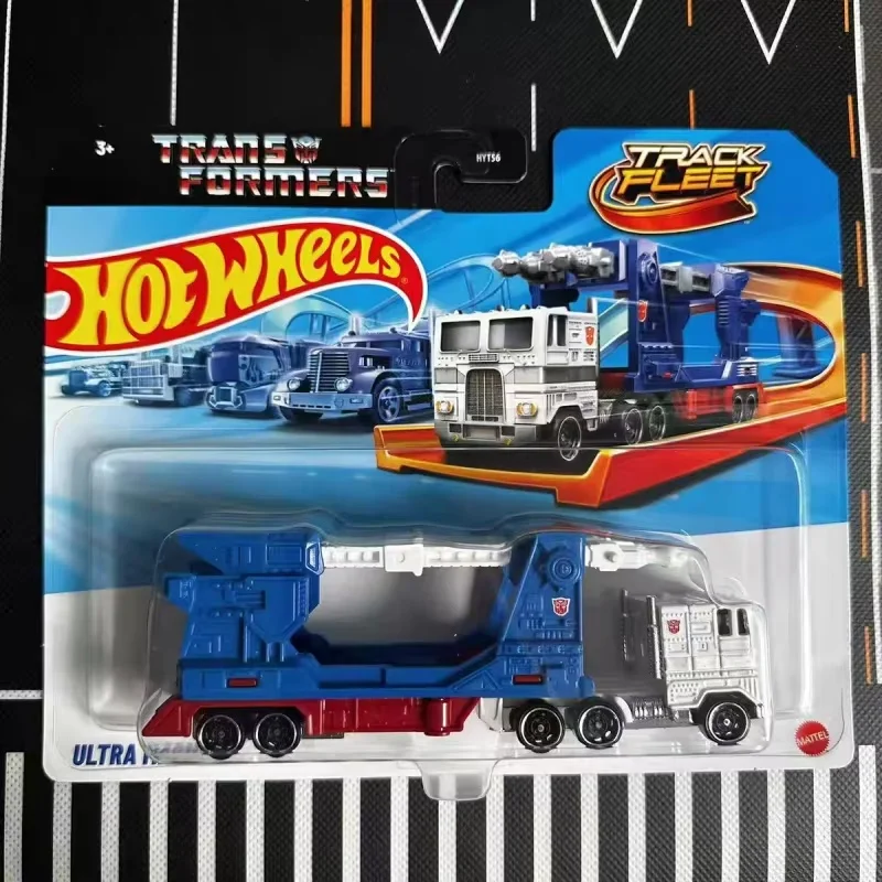 

Подлинный запас Hot Wheels Track Fleet Serise Optimus Porsche Track Fleet Модель автомобиля Игрушки Украшения Коллекция игрушек Подарки на день рождения