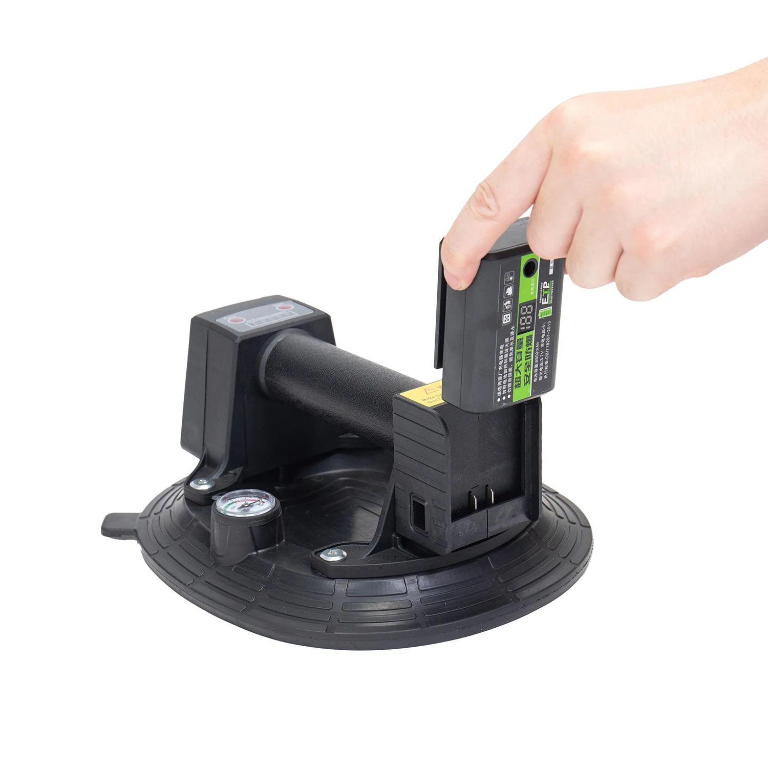 أدوات وضع البلاط الكهربائية مقاس 8 بوصات 200 كجم أكواب شفط بلاط المكنسة الكهربائية اليدوية مع مقياس الضغط