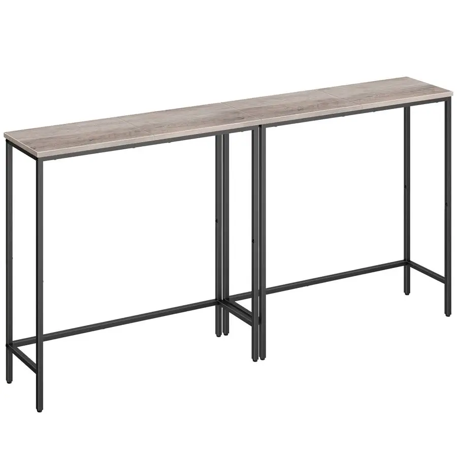 

2 Pack Narrow Console Table, 29.5 Small Entryway Table, Thin Long Sofa Side Display Table, for Hallway, Bedroom, Living Room, Fo