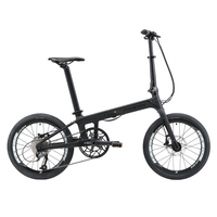 Carbon Fiber Folding Bike 20 inch Foldable with Shimano 9s Ultralight Disc Brakes Folding Bicicleta for Men Women Adult Bike