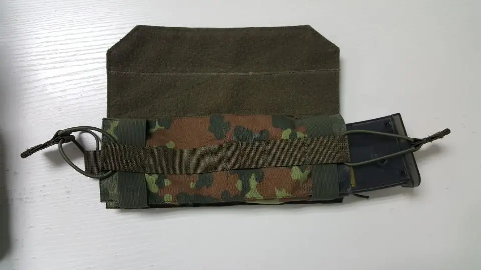 German Lindnerhof 36 universal double draw bag German camouflage TAZ16 vest KSK tactical vest with package view 5
