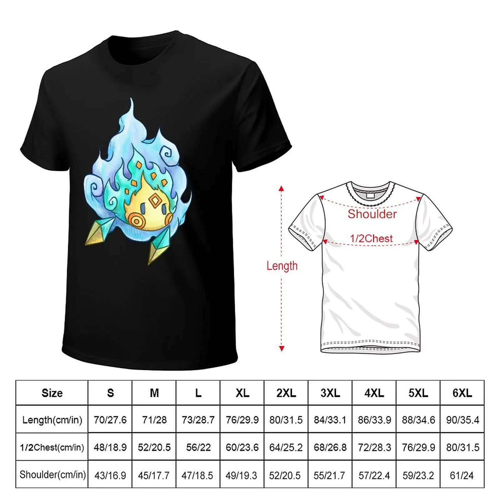 Wisp Secret of Mana - Seiken Densetsu T-Shirt Big Size Simple T-Shirt