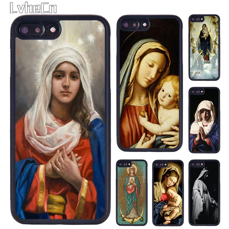 Mother Virgin Mary Phone Case For iPhone 14 15 16 13 12 Mini Max Cover For Apple 11 Pro Max 6S 8 7 Plus SE2020 shell