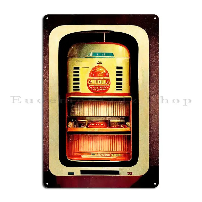 Abstract Jukebox Metal Plaque Poster Wall Mural Wall Plaque Garage Garage Designing Tin Sign Poster