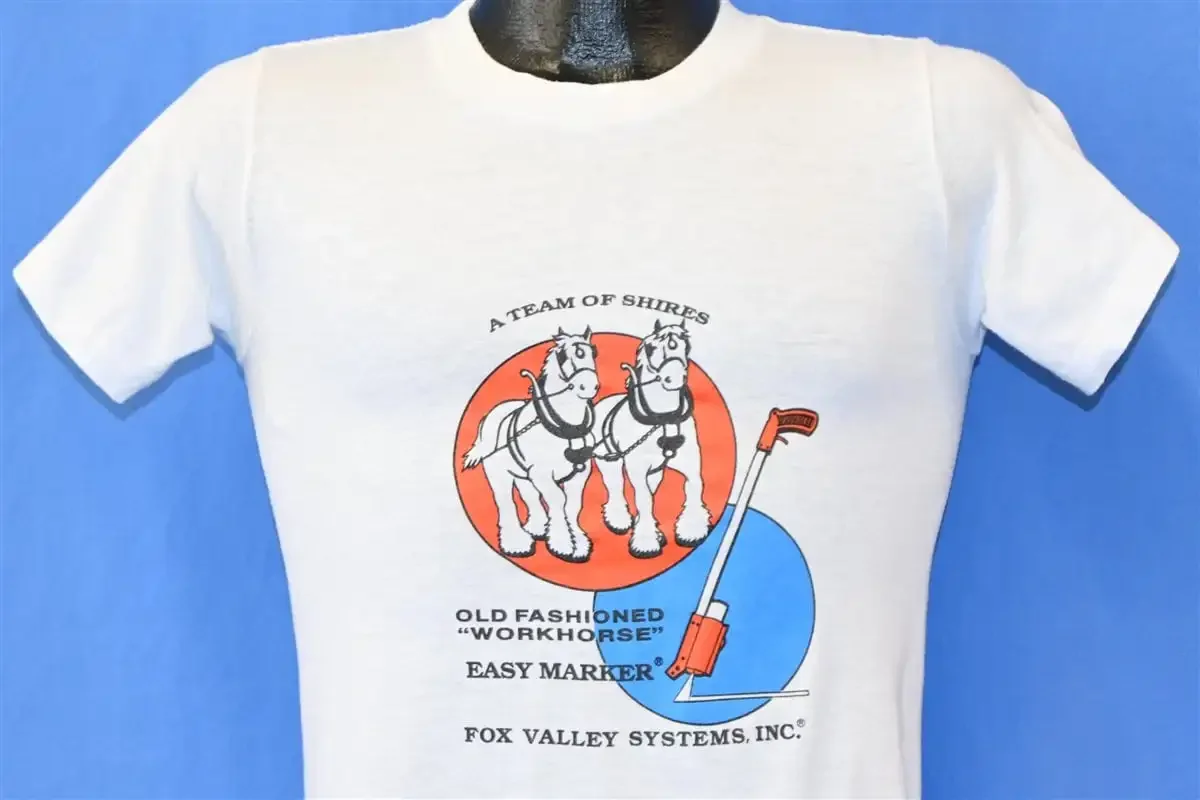 80s Fox Valley Systems Inc. Easy Marker Utility Paint Shire T-shirt