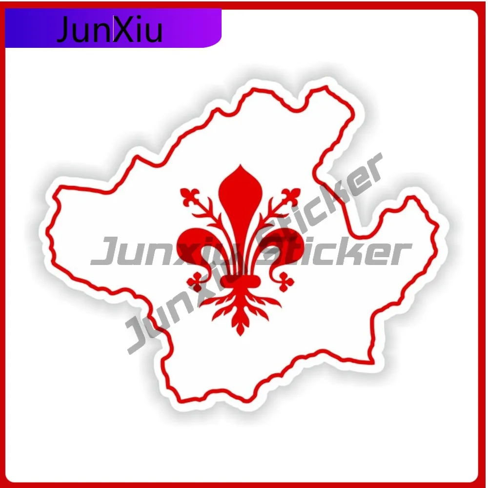 

Firenze Florence Map Flag Fashion Auto Surface Decoration Suitable For Motorcycle Bicycle Helmet Surfaces